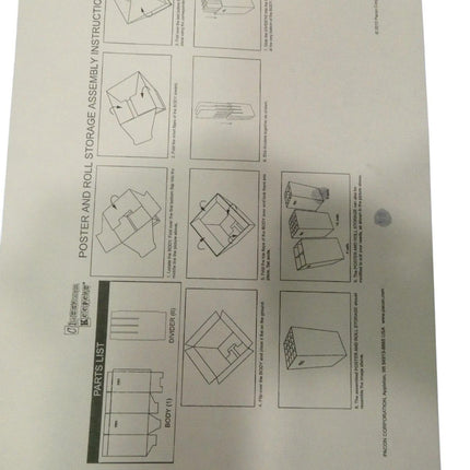 Classroom Keepers Poster & Roll Storage, Blue, 24"H x 12-1/4"W x 12-1/4"D