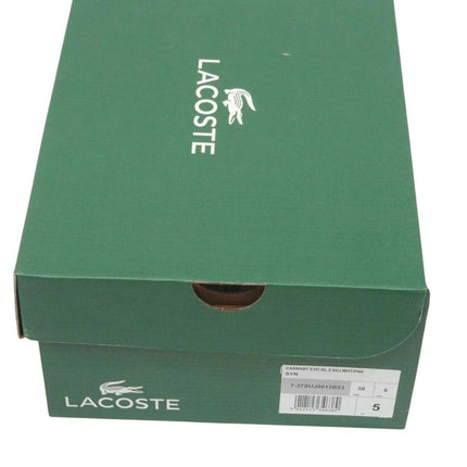 Lacoste Carnaby Evo BL 2 White/Pink Synthetic Junior Trainers Shoes UK 5, US 6