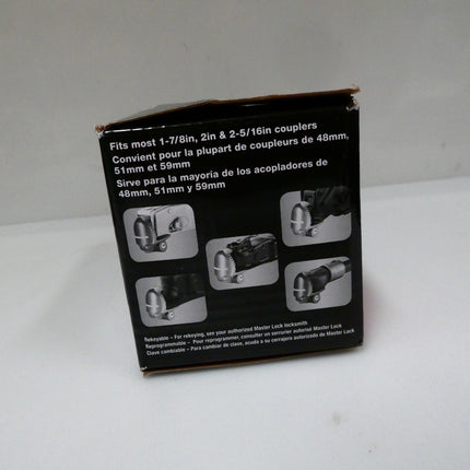 Master Lock 379ATPY Universal Trailer Hitch Lock, Black