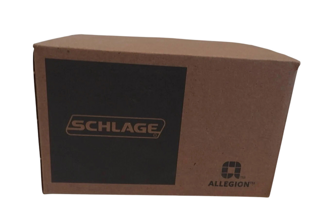 Schlage Residential F10 GEO 619 CAM Georgian Knob with Camelot Rose Passage Lock