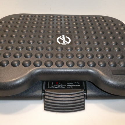 Mind Reader ' Comfy ' Adjustable Height Ergonomic Foot Rest - Black