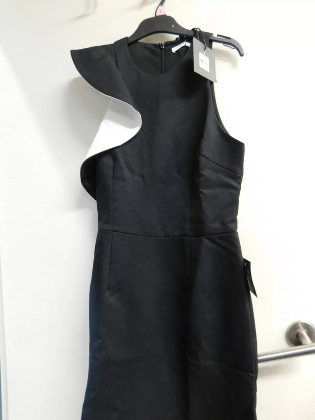 Cooper St - Jasmine High Neck Fitted Dress | Black | Size 8