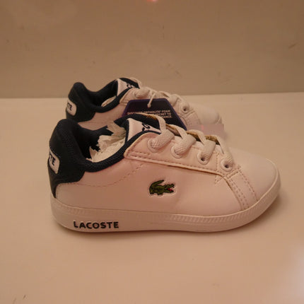 Lacoste Kid's Graduate 0721 1 SUC Sneaker, White/Navy, 6 US (Small Mark)