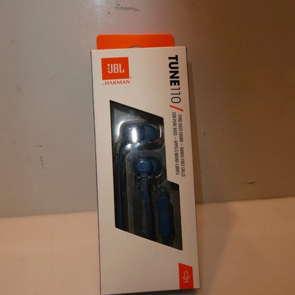 JBL Tune 110 Wired in Ear Headphones - Blue