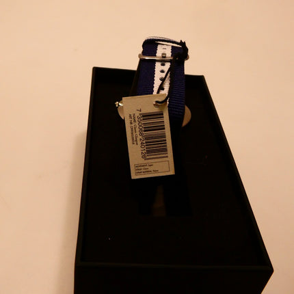 Daniel Wellington St Mawes White Dial SS Navy Strap Quartz Mens Watch DW00100018