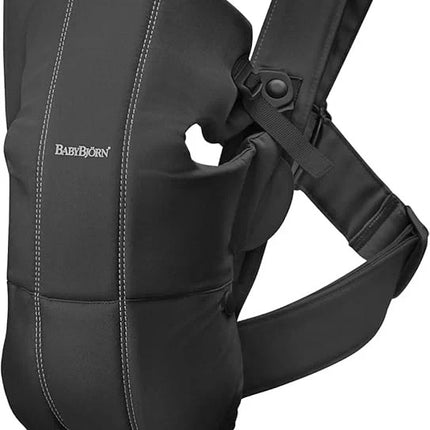 BabyBjörn Baby Boys Baby Girls Cotton Carrier Mini (Black)