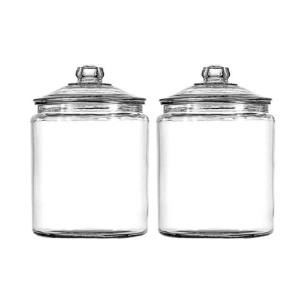 Heritage Hill 1 Gallon Glass Jar with Lid, Set of 2