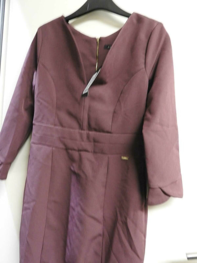 Armani Exchange Women's Dress 3/4 Sleeve, Wine, Size - 6