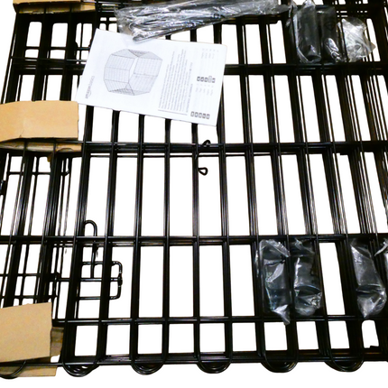 Amazon Basics Foldable Metal Pet Dog Exercise Fence Pen With Door Gate - 150 x 1