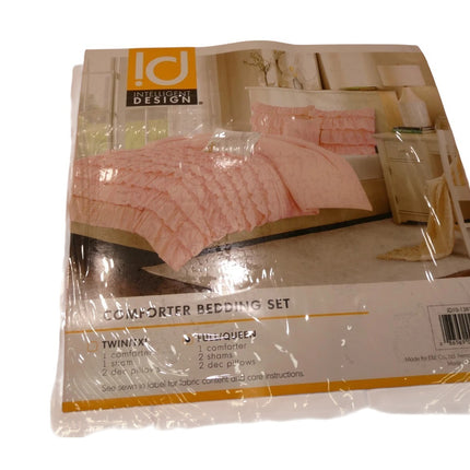 Intelligent Design Cozy Comforter Casual Waterfall Multi Layer Ruffle All Season