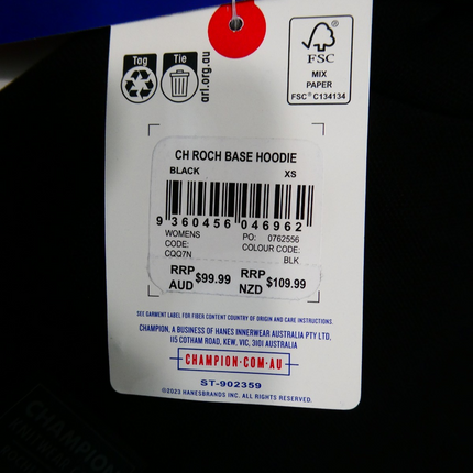 Champion Women's Rochester Base Hoodie, Black, X-Small