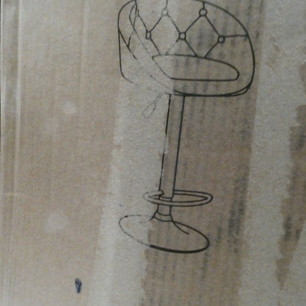 Viviendo 2 Pcs Bar Stools, Adjustable Height Chairs with Gas Lift, Swivel Kitche