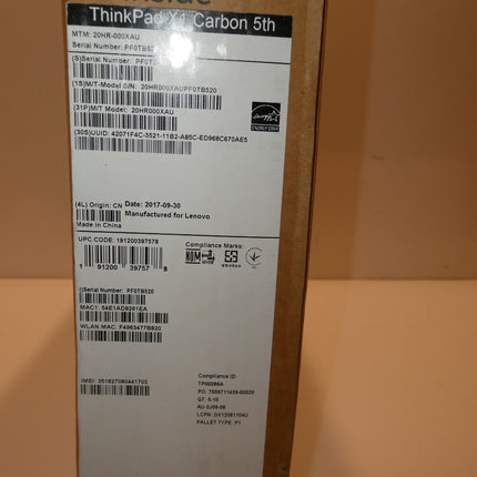 LENOVO ThinkPad X1 Carbon 20HR000XAU (14") Intel Core i5 (7th Gen) 8GB 256GB SSD