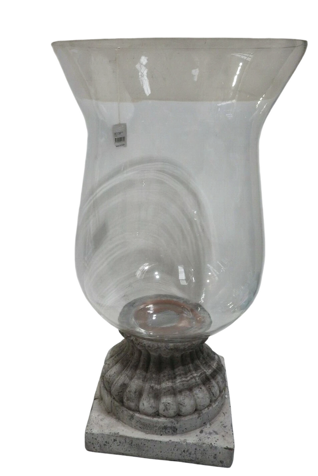 Home & Giftware Cem Hurricane Lamp/Stnd-XL-RN