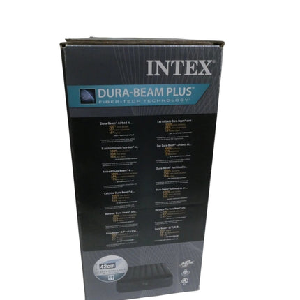 Intex Dura-Beam Plus Series Essential Rest Airbed with Internal Electric Pump