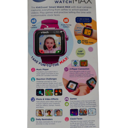 VTech Kidizoom Smartwatch Max - Kids Smartwatch, Smartwatch - 531613 - Purple