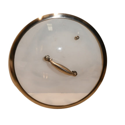 DELARLO Whole Body Tri-Ply Stainless Steel 12 inch Wok Pan with Steel Cover, Ove