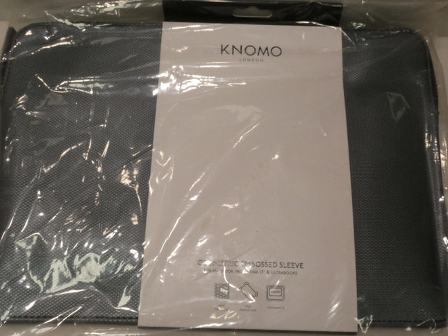 Knomo Embossed 13" Laptop Sleeve, Slim, Lightweight Leather Laptop Sleeve Compat