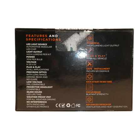 LIGHTFOX V6-H7-LF*2 H7 18000Lm Led Headlight Kit