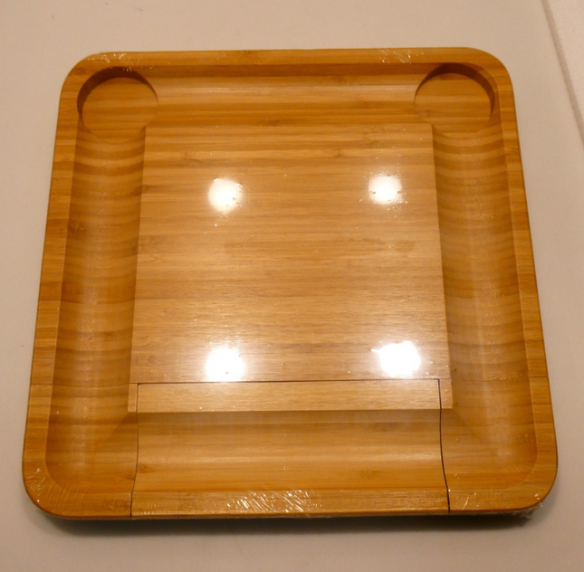 Ovela Bamboo Cheese Board with Cheese Knives
