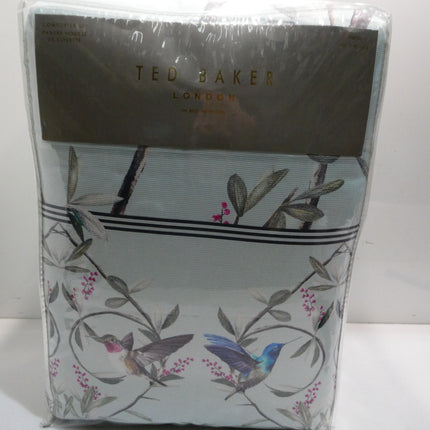 Ted Baker Highgrove 2-Piece Cotton Sateen Comforter Set w/Shams, Twin Mint Green