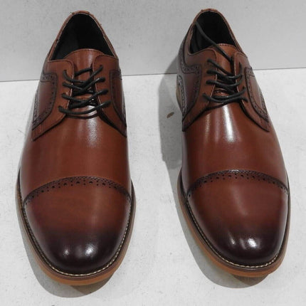 Stacy Adams Dickinson 25066 Cap Toe Dress Oxford Shoe, Cognac, US 12 M, UK 11