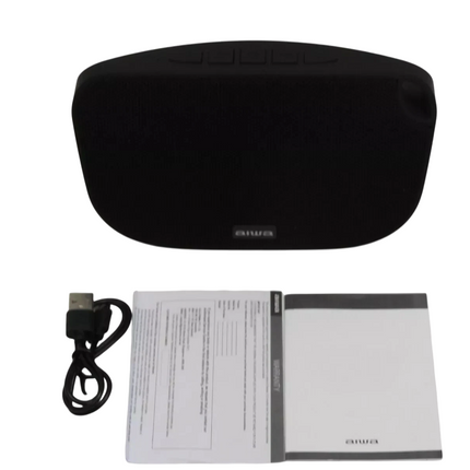 AIWA Soulmate (Black) ABT-110 Portable Bluetooth Speaker with Built-in Mic & TWS