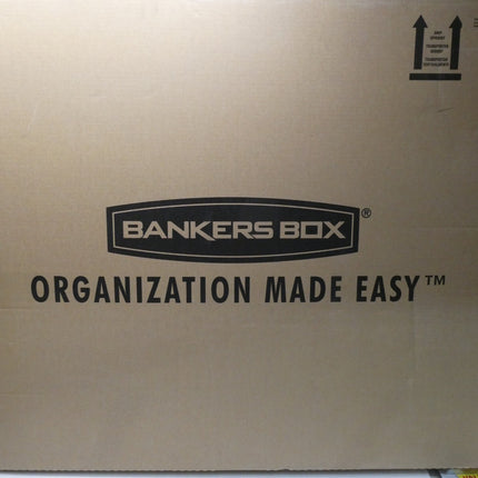Bankers Box STOR/File Check Boxes, Standard Set-Up, Flip-Top Lid, 4 x 9 x 24Inch