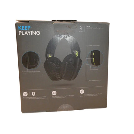 Logitech G435 LIGHTSPEED Wireless Gaming Headset (Black & Neon Yellow)