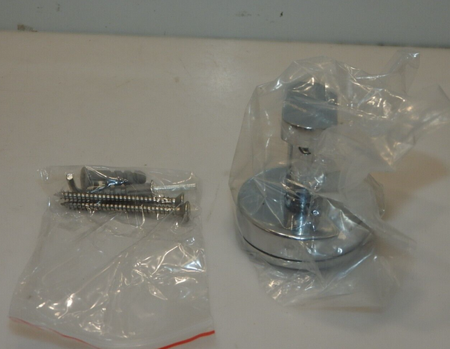 Preferred Bath Accessories PC2000GM Anello Collection Glass Mounted Robe Hook, P