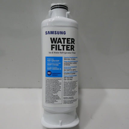 SAMSUNG Genuine Filter for Refrigerator Water and Ice, Carbon Block Filtration