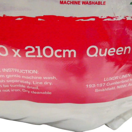 Luxor 800GSM Ultra Soft Microfibre Quilt Queen, 210 x 210cm