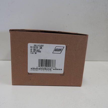 Schlage Residential F10 GEO 619 CAM Georgian Knob with Camelot Rose Passage Lock