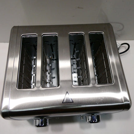 Black + Decker BD4250 Toaster 4 Slice, Stainless Steel