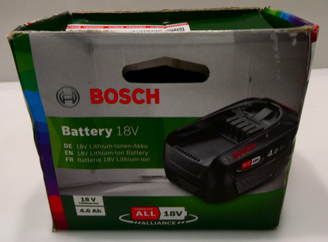 Bosch Home & Garden 18V 4.0 Ah Replacement Lithium-Ion Battery PBA, Compatible w