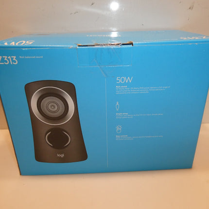 Logitech Z313 2.1 Channel Speaker System with Subwoofer - Black