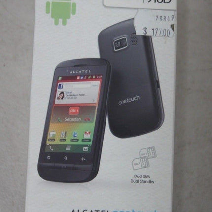Alcatel One Touch 918D 3G Android 3.15MP Dual SIM Phone - Black