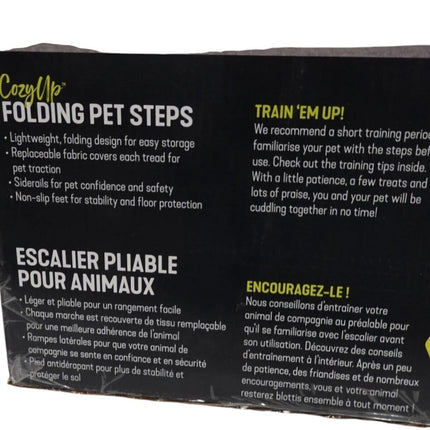 PetSafe CozyUp Folding Dog Stairs - Pet Stairs for Indoor/Outdoor
