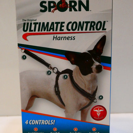 Sporn Ultimate Control Dog Harness Black Medium