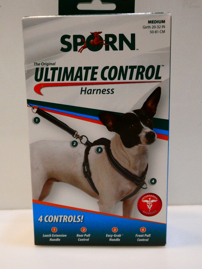 Sporn Ultimate Control Dog Harness Black Medium