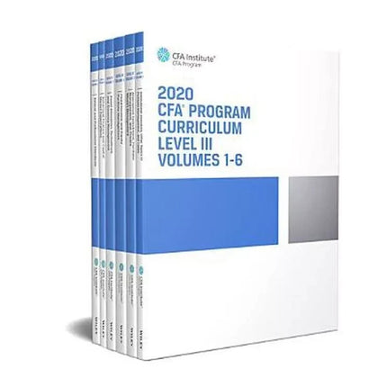 CFA Program Curriculum 2020 Level III, Volumes 1 - 6: Box Set by CFA Institute