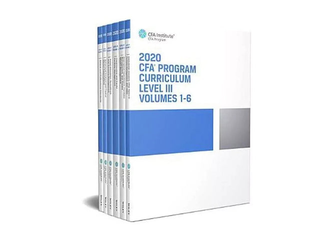 CFA Program Curriculum 2020 Level III, Volumes 1 - 6: Box Set by CFA Institute
