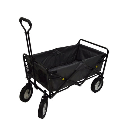 MacSports Collapsible Folding Outdoor Utility Wagon - Black
