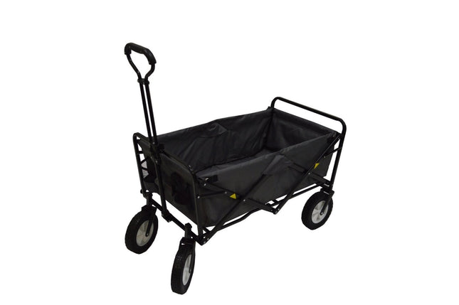 MacSports Collapsible Folding Outdoor Utility Wagon - Black