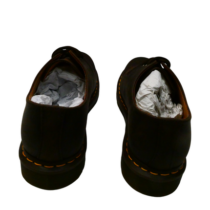 Dr. Martens Unisex 1461 3-Eye Oxford Shoe Crazy Horse Leather, Dark Brown, UK 10