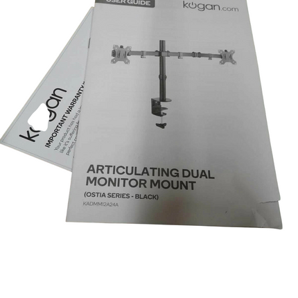 Kogan Articulating Dual Monitor Mount (Ostia Series - Black)