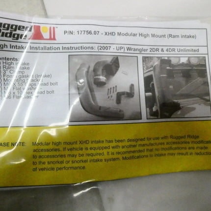 Rugged Ridge 17756.21 XHD Low and High Mount Snorkel Kit for Select Jeep Wrangle