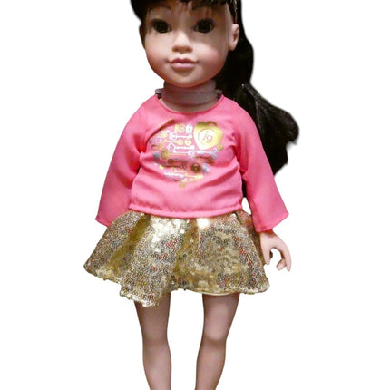 Journey Girls 18-Inch Callie Hand Painted Doll with Brown Hair and Brown Eyes, K