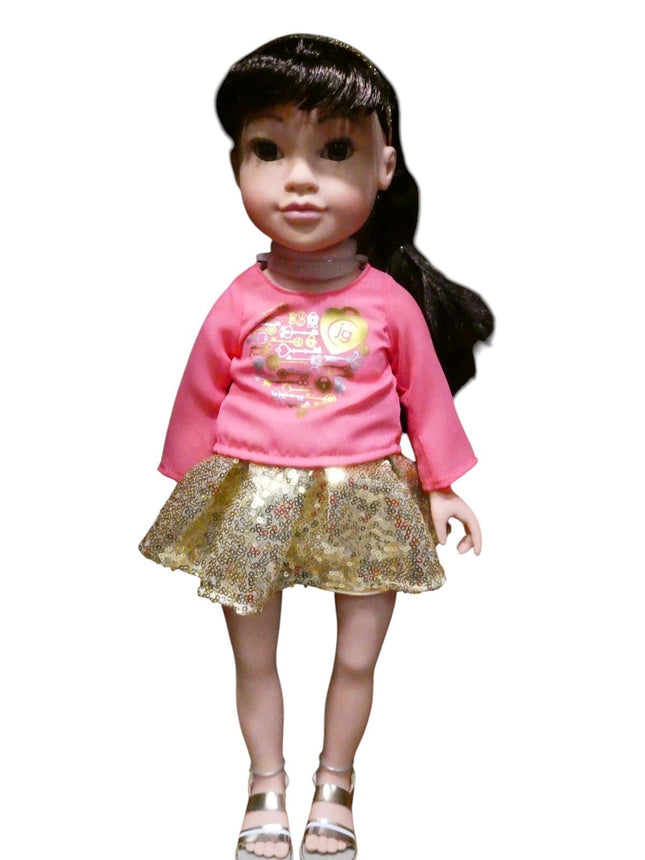 Journey Girls 18-Inch Callie Hand Painted Doll with Brown Hair and Brown Eyes, K