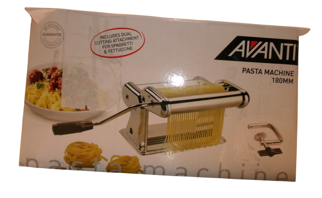 Avanti Stainless Steel 180 Mm Pasta Making Machine - Silver